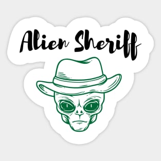 Supernatural Alien Sheriff Sticker